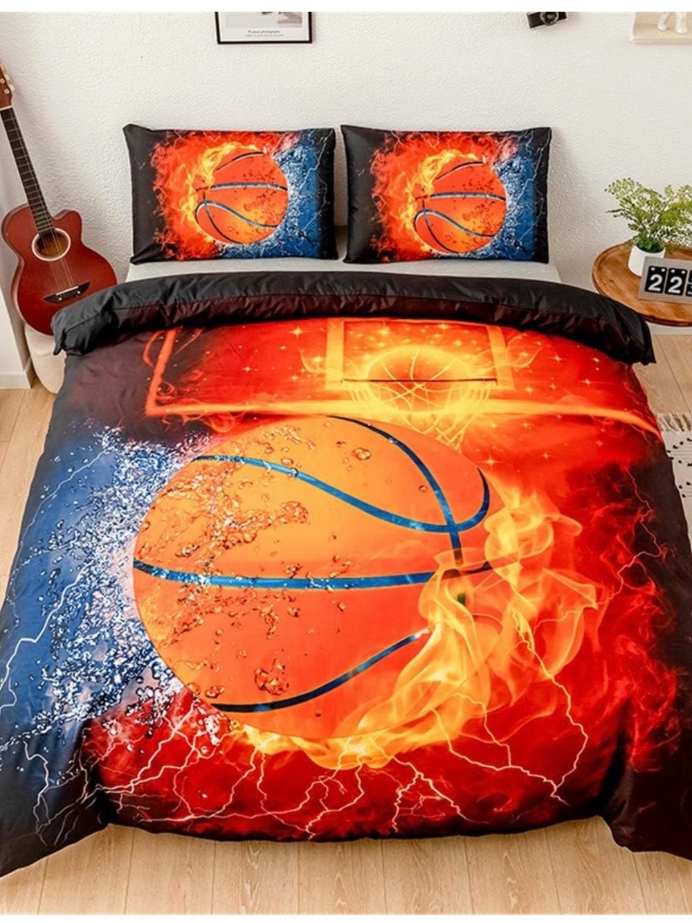 3D Basketball Comforter — Twin Size